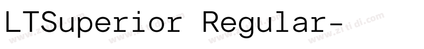 LTSuperior Regular字体转换